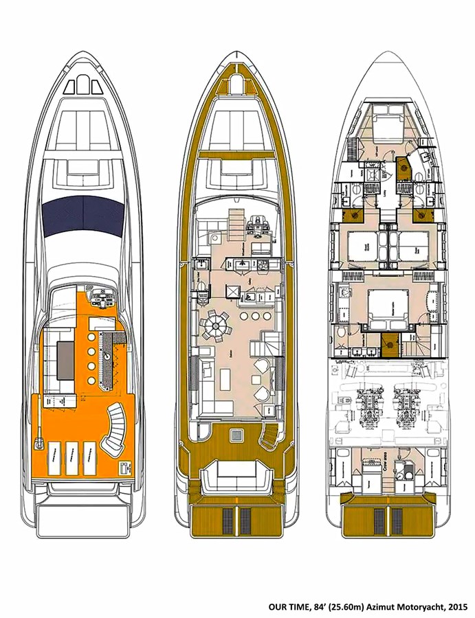 BELLO VIAGGIO — 2015 Azimut Yachts — Genel yerleşim planı 1