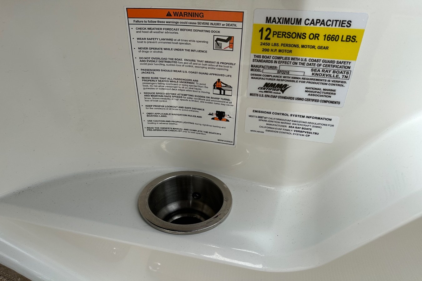 SEA RAY SPX 210 OUTBOARD, photo 43