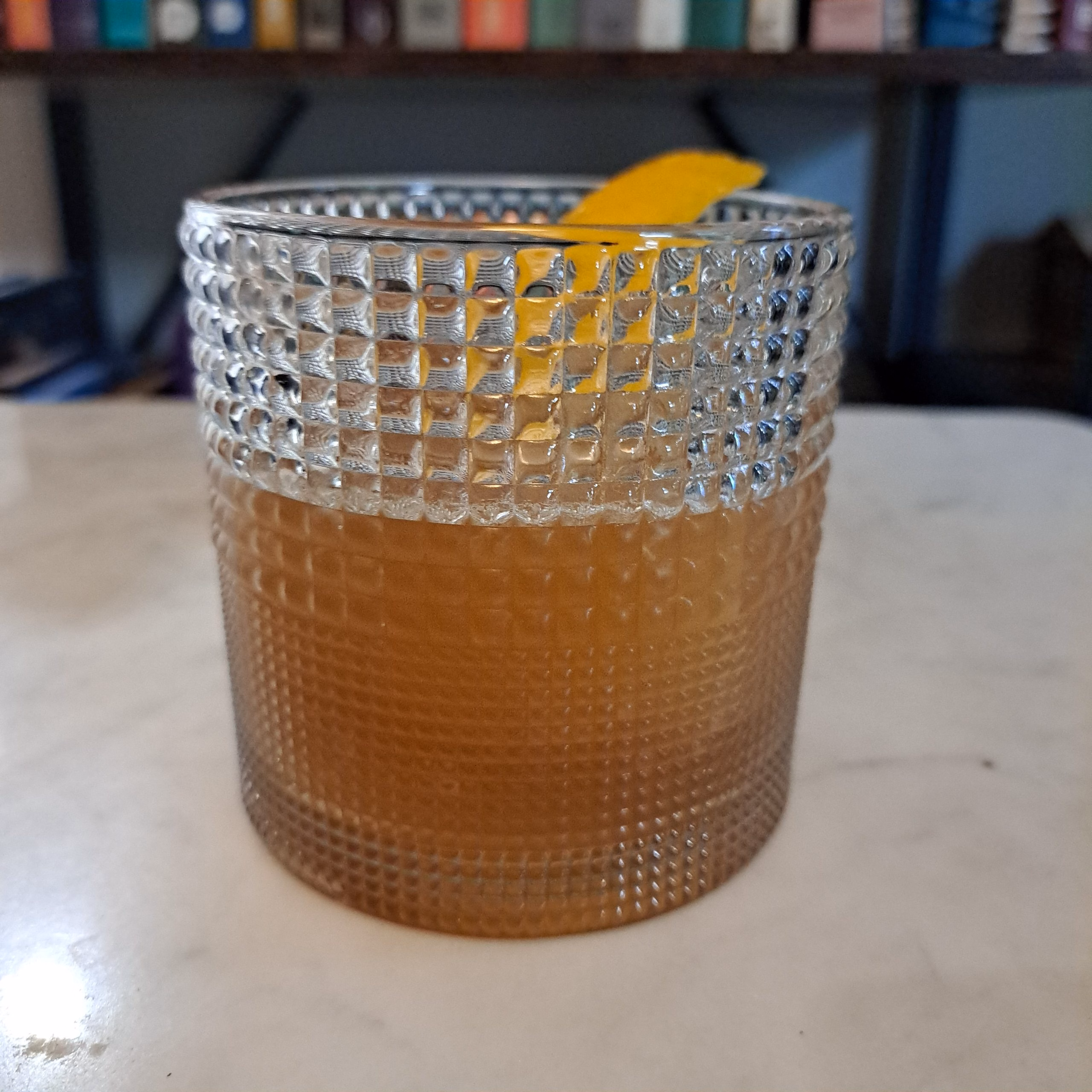 Peach Cardamom Whiskey Sour