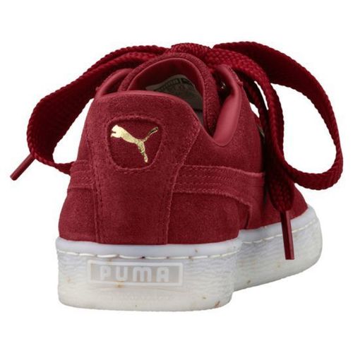 puma heart suede red