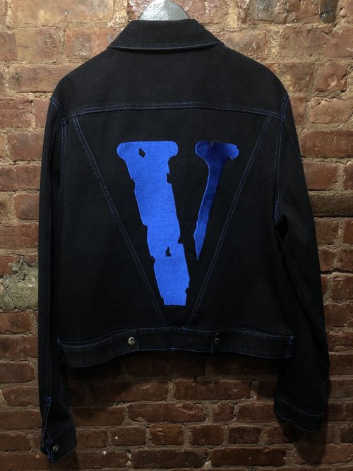 Vlone Friends Denim Jacket Black/Blue 