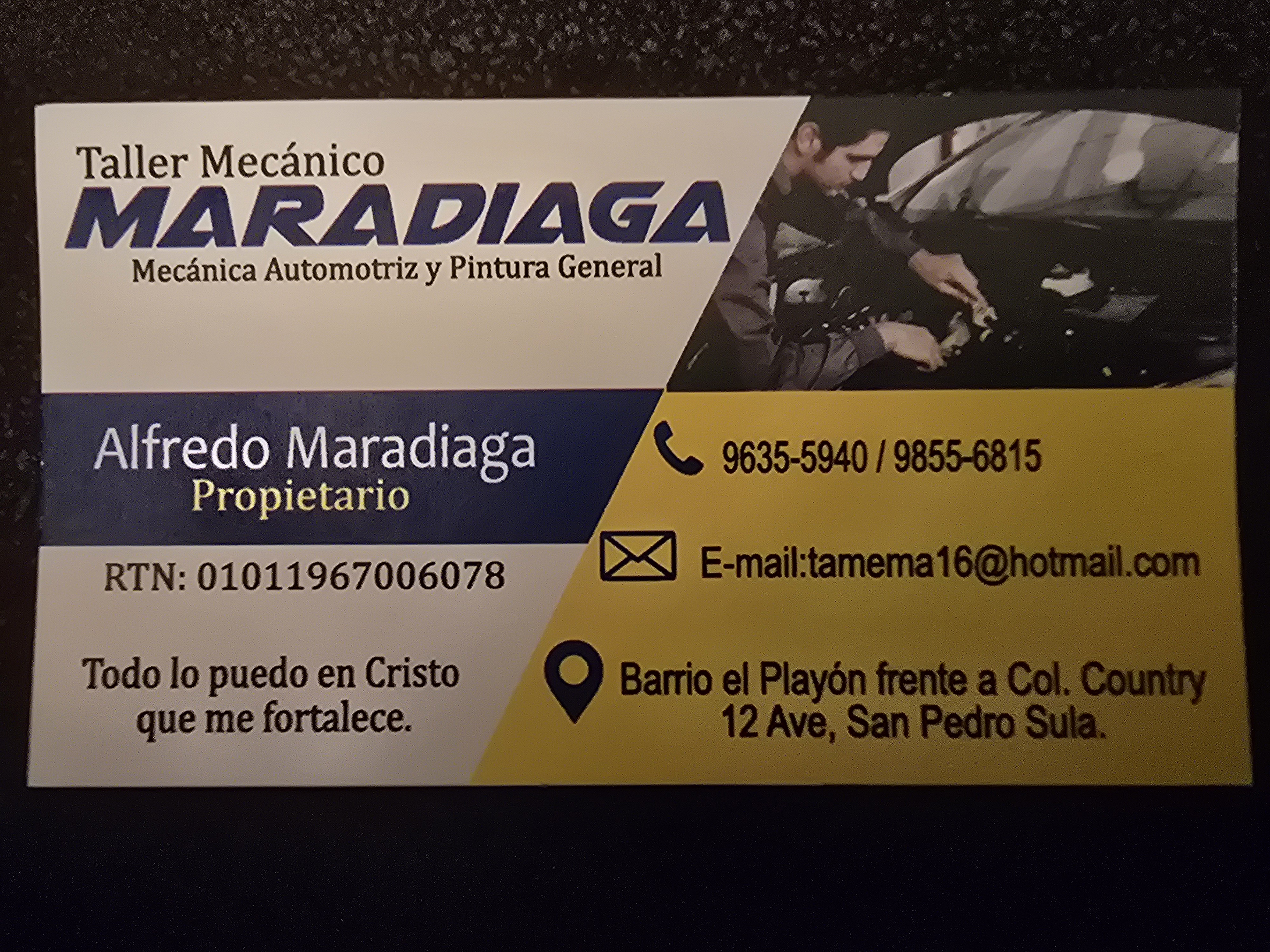 Logo de TALLER MECANICO MARADIAGA CARCAMO