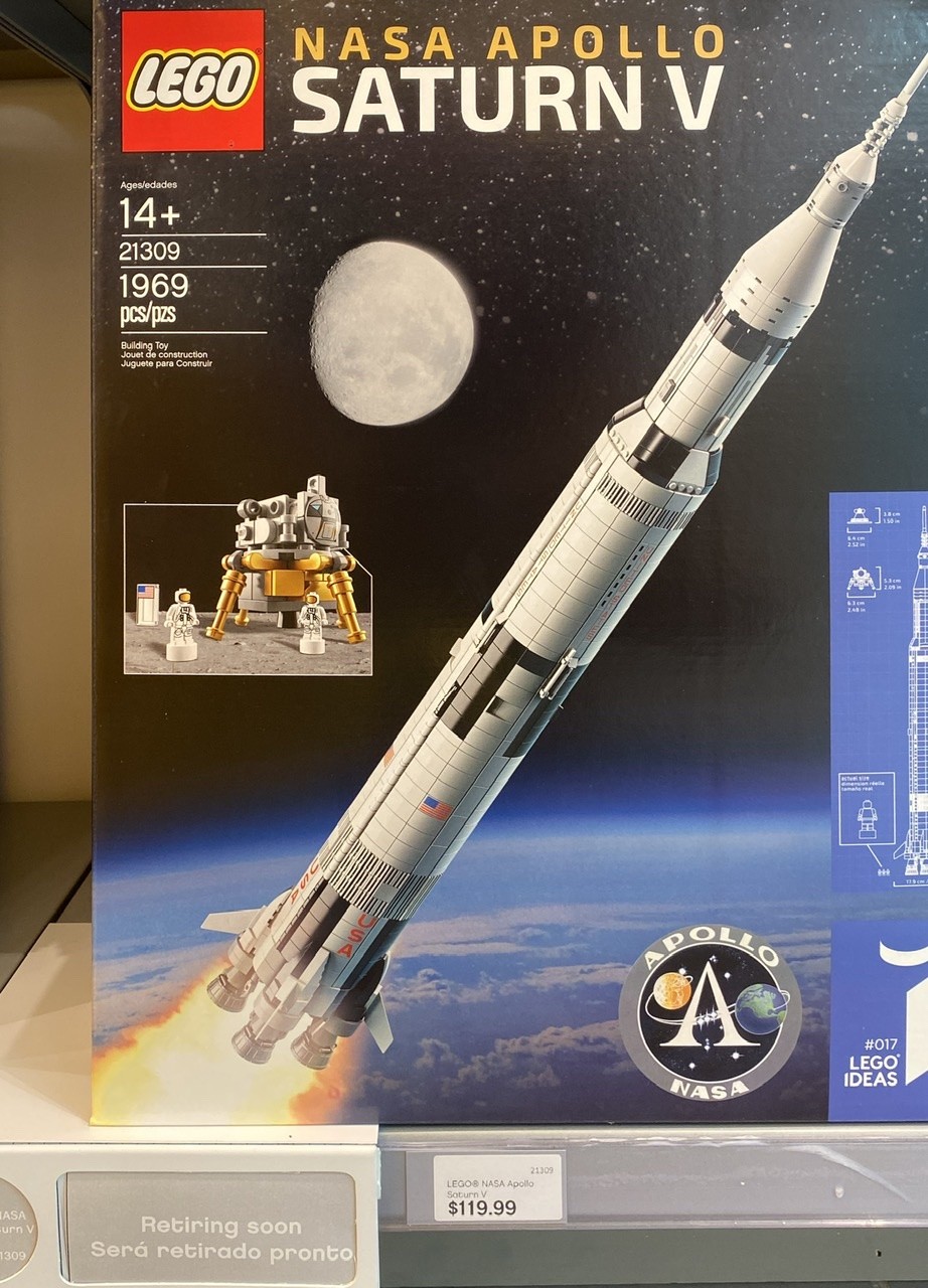 lego saturn v retiring