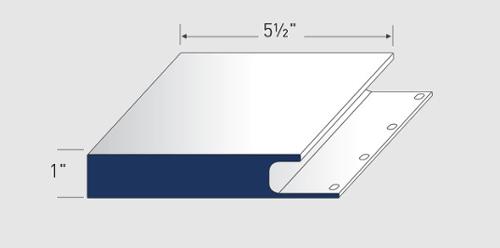WINDOW CASING WITH J-CHANNEL (AZM-7966) - WHITE