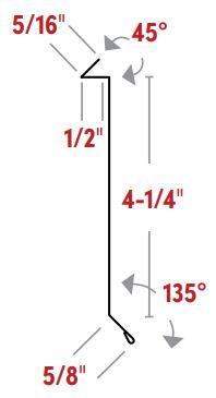 REGLET CHIMNEY FLASHING WITH RETURN - TERATONE