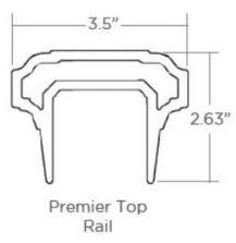 Express Top Rail 8' PREMIER TOP RAIL - WHITE