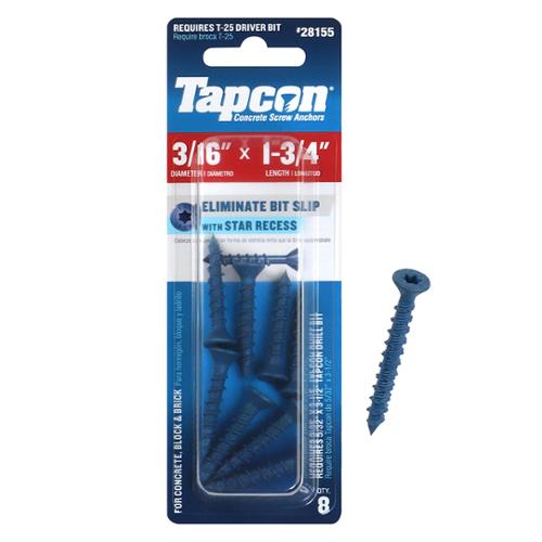 28155 TAPCON STAR HEAD CONCRETE SCREW ANCHORS