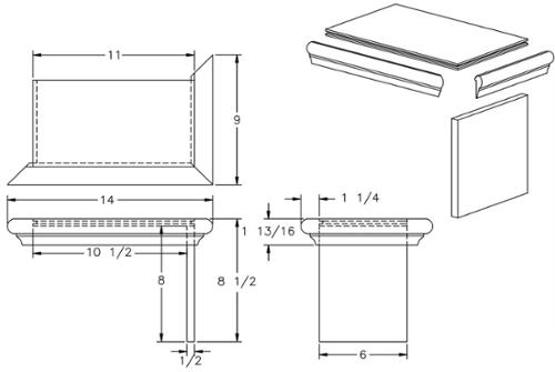 REVERSIBLE FALSE TREAD/RISER KIT - OAK