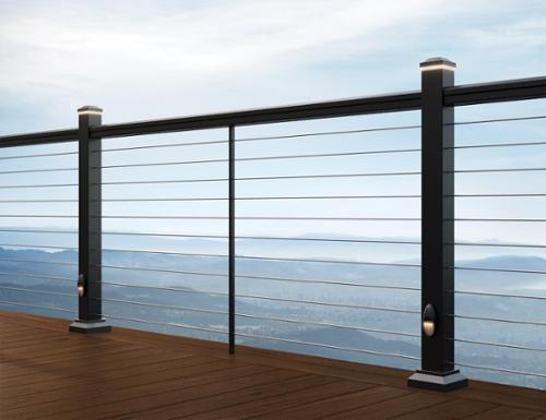 Top Rall 8' IMPRESSION CLASSIC TOP RAIL - BLACK