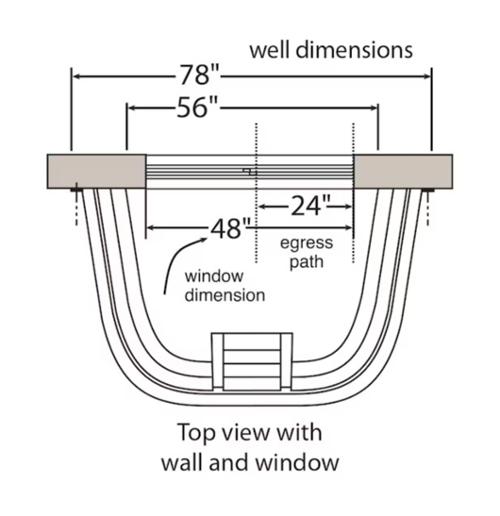 2060 SERIES 1-PIECE WINDOW WELL - GRAY