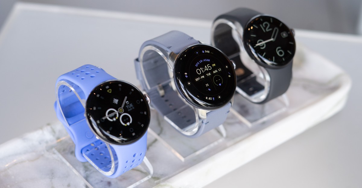 Google Pixel Watch 4 with different band styles