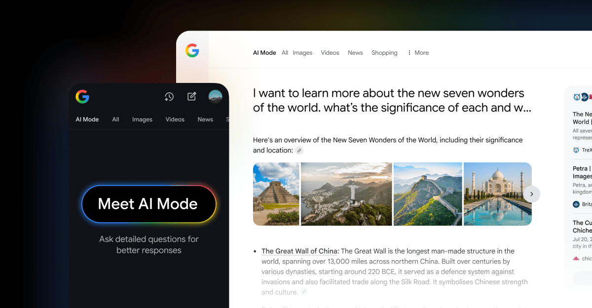 An image showing AI Mode