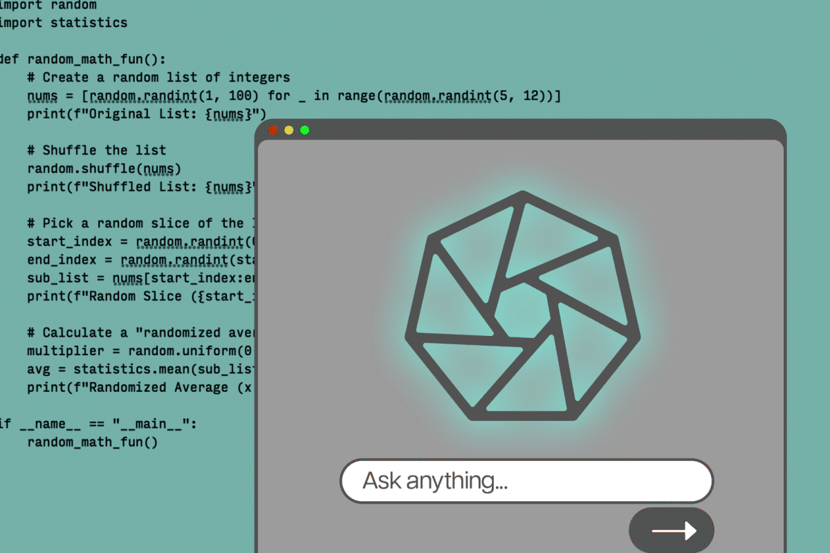 An illustration animation of vibe-coding, a concept