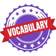 A SIE: Vocabulary