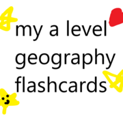 eric's a level geography flashcards