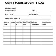 Crime scene processing