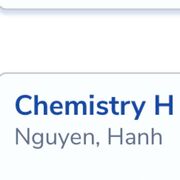Honors Chemistry