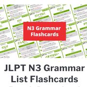 Japanese N3.B Grammar List Detailed And Samples