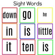 Kindergarten Sight Words