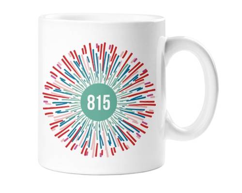  - Rockford 815 Starburst Ceramic Coffee Mug