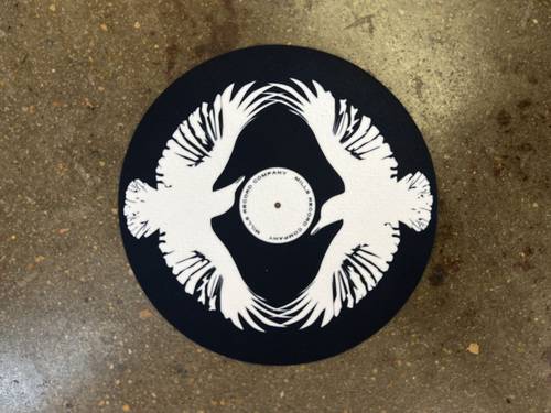  - Slipmat [Black on White Bird]
