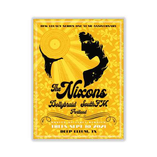 DFW Legacy Series - Trees Show Silk-Screened Poster