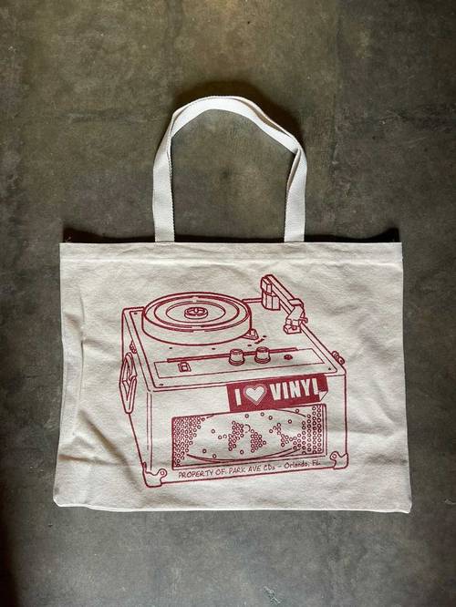 Park Ave CDs - PACDs 'I <3 Vinyl' Tote Bag
