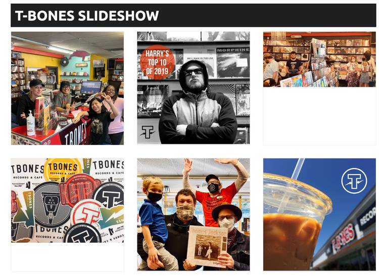 T-Bones Records & Cafe - Slideshow