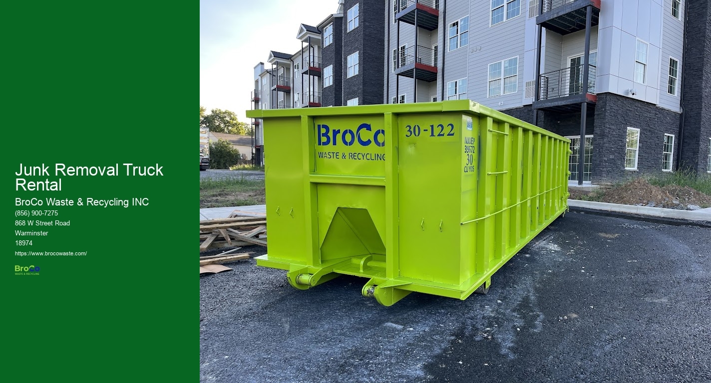 Junk Removal Truck Rental BroCo Waste & Recycling INC Junk Removal Truck Rental