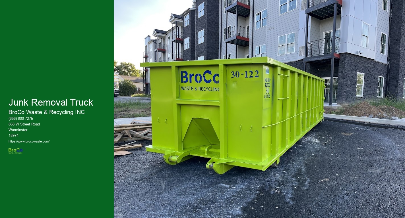 Junk Removal Truck BroCo Waste & Recycling INC Junk Removal Truck