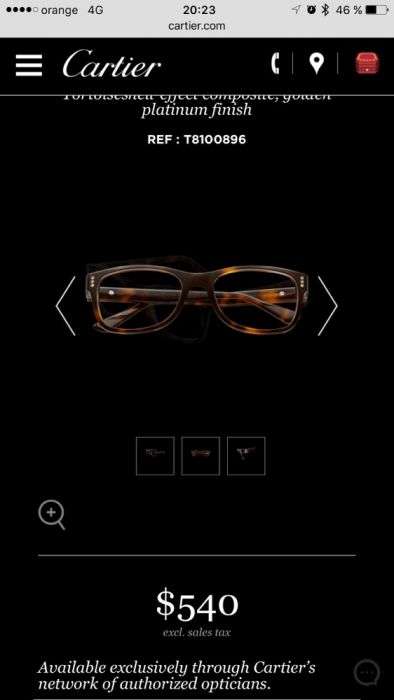 Ochelari Cartier Premier