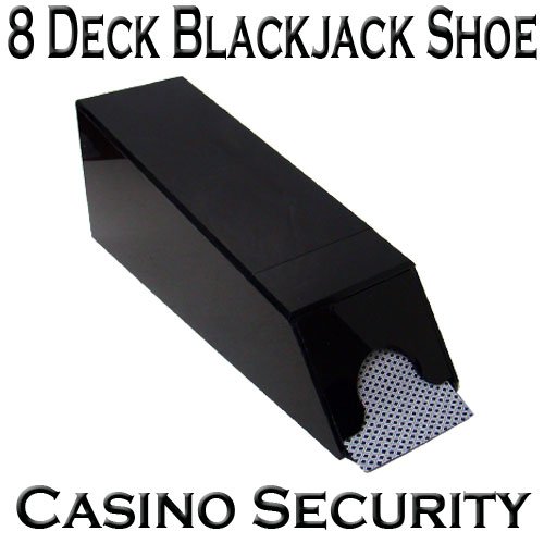 Casino Grade 8Deck Black Acrylic Security Blackjack Dealer Shoe eBay