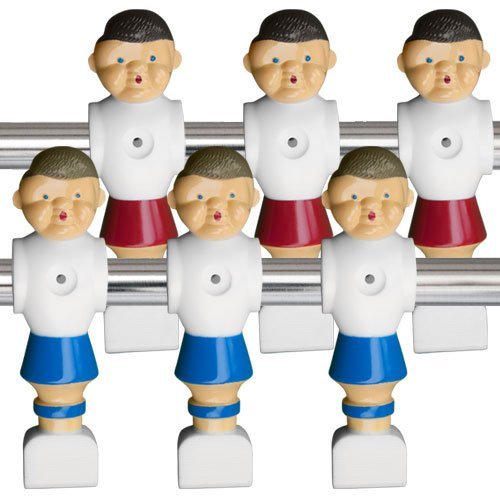 OldStyle Foosball Men & Hardware, 6pack Red/Blue eBay