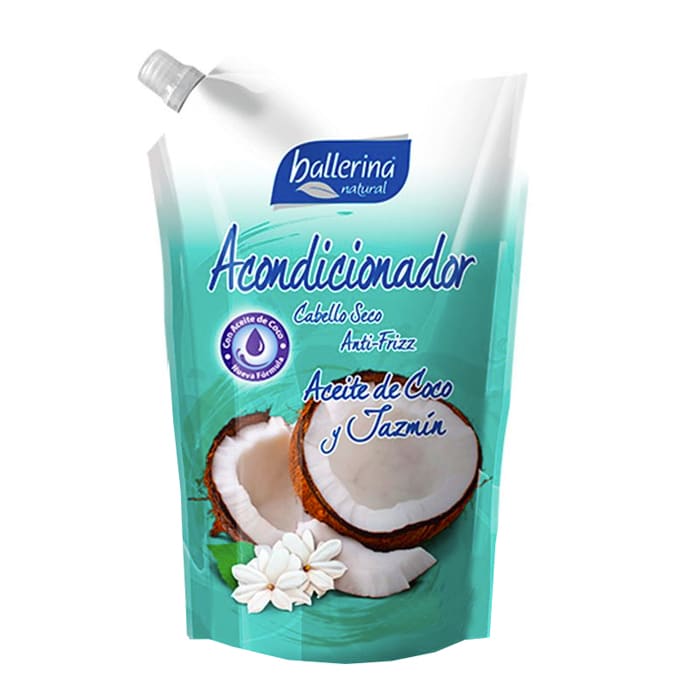 Acondicionador Doypack Sin Sal Aceite de Coco y Jazmín 900ml Ballerina
