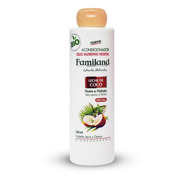 Acondicionador Leche de Coco Sin Sal 750 ml. Familand