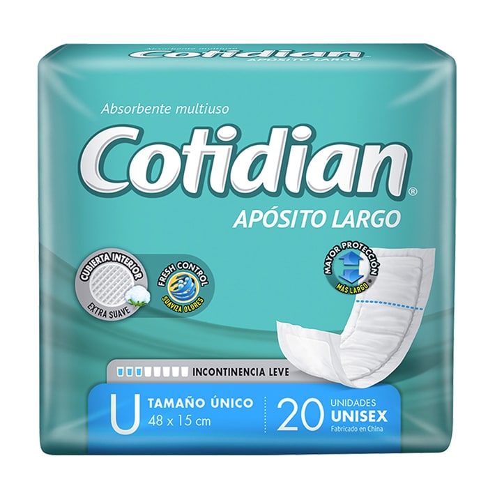 Apósito Unisex Largo 20 un. Cotidian