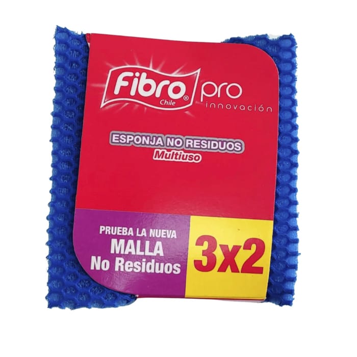Esponja Multiuso No Residuos Azul 3 un. Fibro