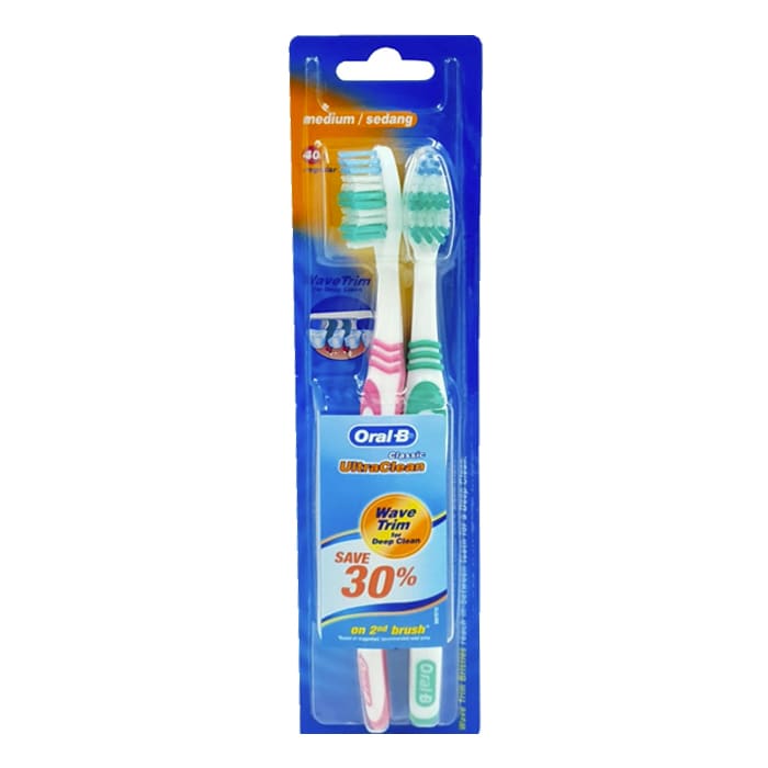 Cepillo Dental UltraClean Classic Medio 2un Oral-B