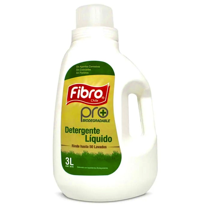 Detergente Líquido Biodegradable 3 Lt. Fibro
