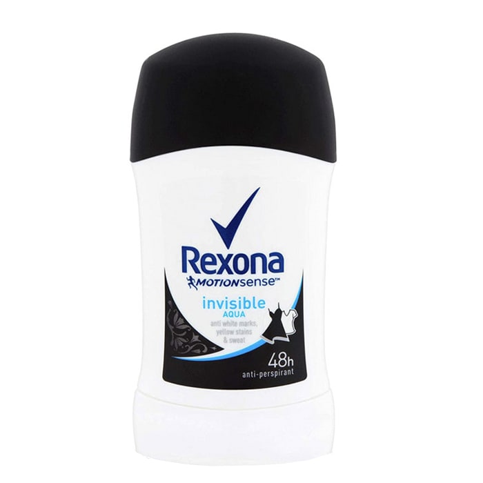 Desodorante Invisible Aqua en Barra Mujer 50g. Rexona