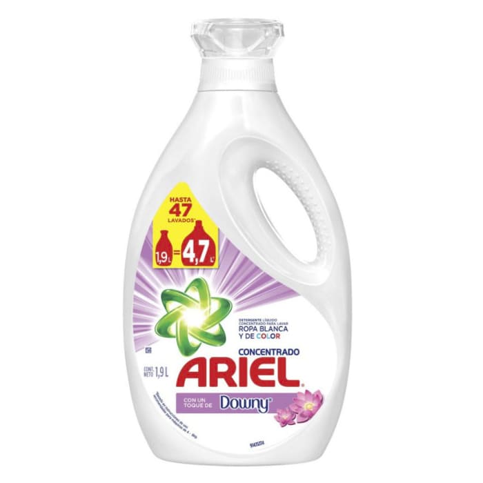 Pack 2x Detergente líquido Ariel con un Toque de Downy 1,8 lts