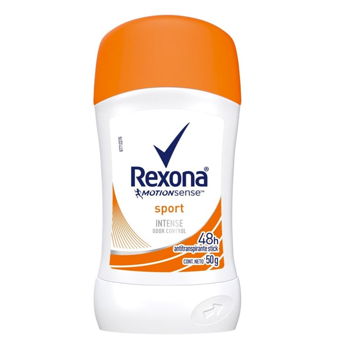 Desodorante Sport Intense en Barra Mujer 50g. Rexona