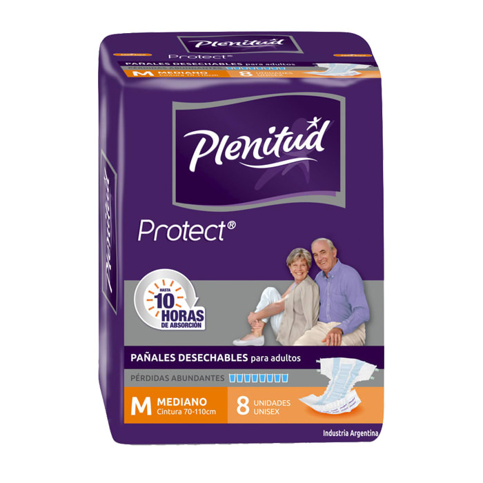 Pañal Adulto Protect Talla M 8 un. Plenitud