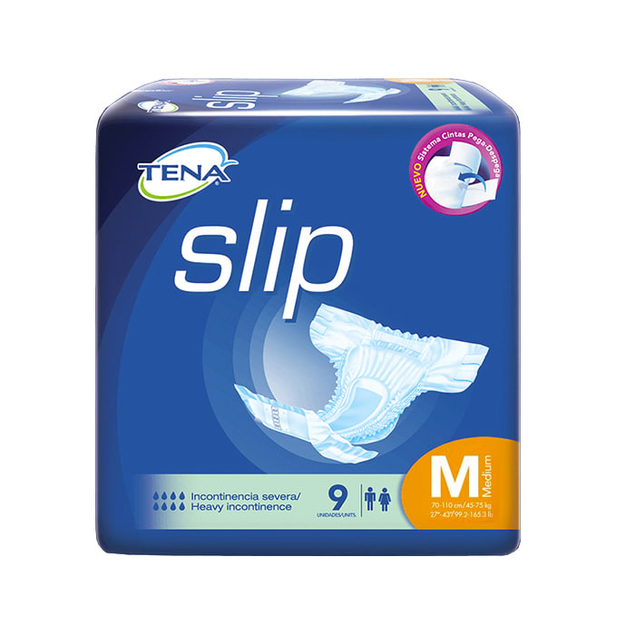 Pañal Slip Talla M 9 un. Tena