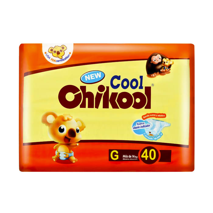 Pañales Cool Talla G 40 un. Chikool