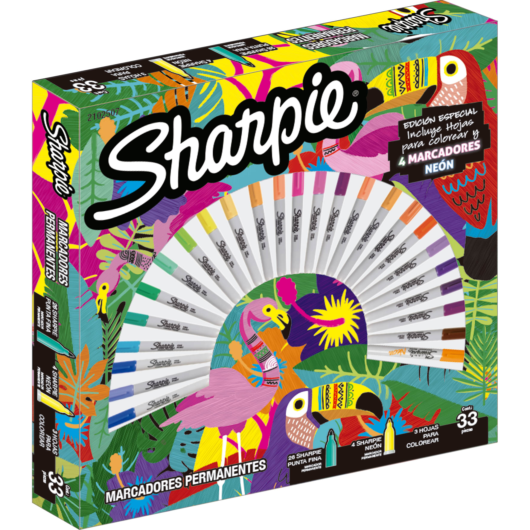 SHARPIE RULETA JUNGLA CAJA X30 | Aldo Carla