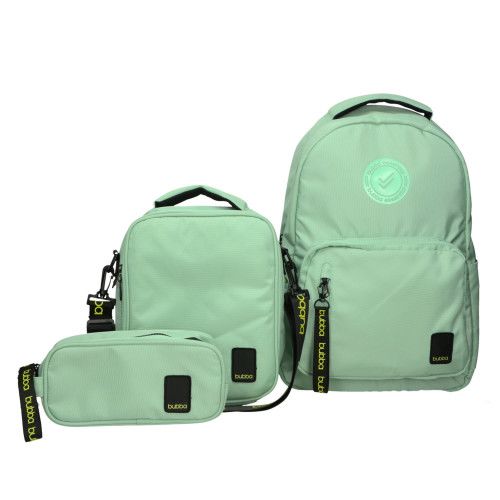 PACK BUBBA MINT (MOCHILA, LONCHERA, ESTUCHE) | Aldo Carla