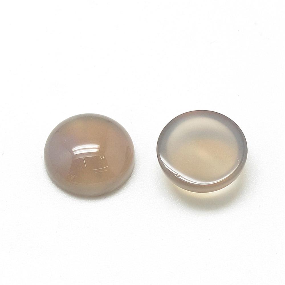CABUCHON AGATA GRIS 8MM
