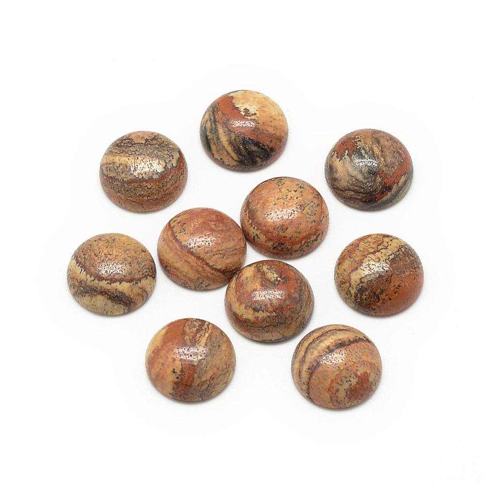 CABUCHON JASPE 8MM