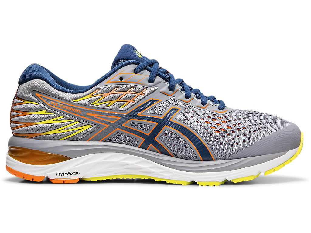 ZAPATILLAS ASICS MEN GEL CUMULUS 21 BLACK FLASH CORAL | ASICS - MIZUNO -  PURO SPORTS